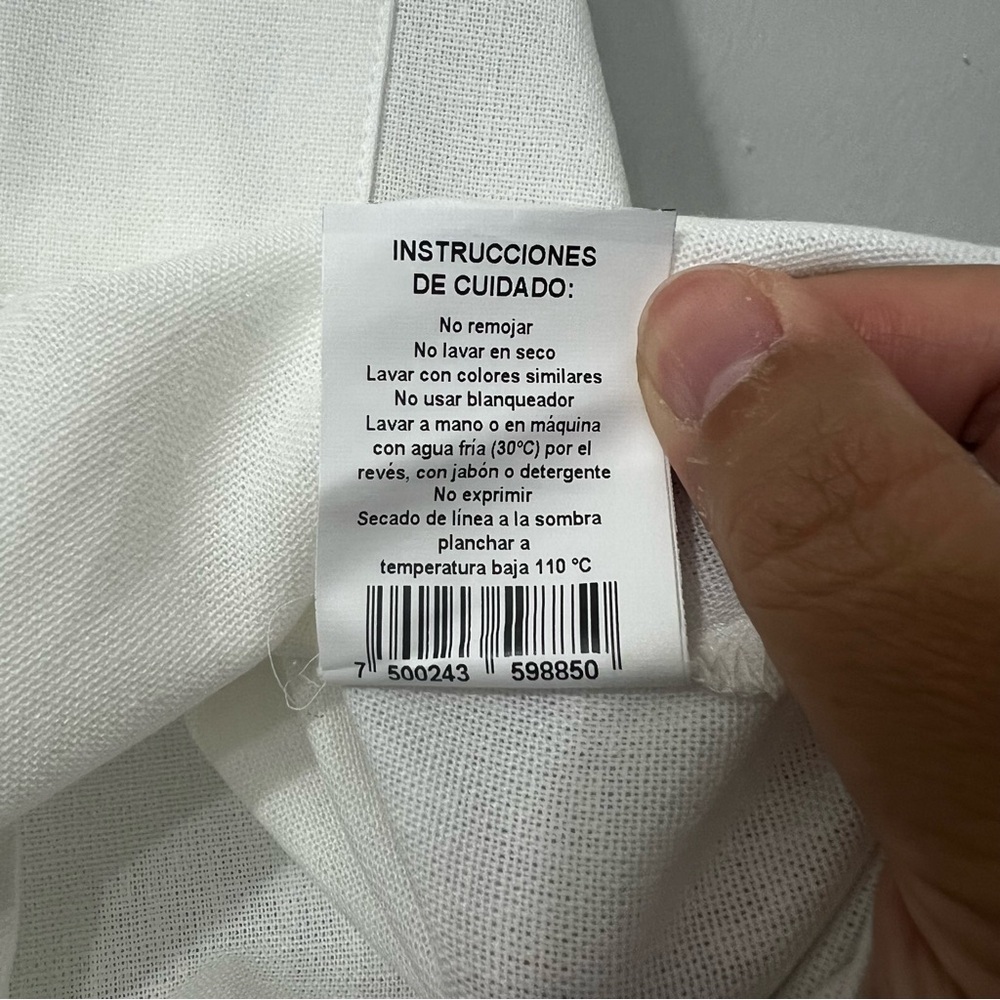 Jordache White Medium Linen Blend Sleeveless Button Down Minimalist Casual Top - Picture 7 of 8